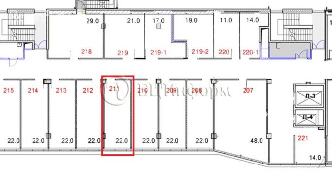 Аренда офиса 22 м², проспект Маршала Блюхера - фото 3