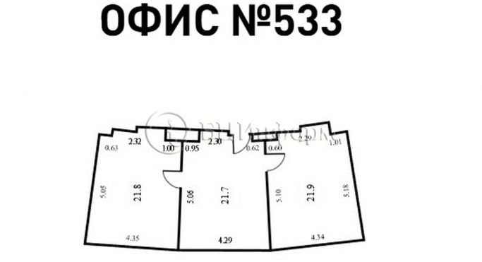Аренда офиса 65.4 м², Финляндский проспект - фото 5