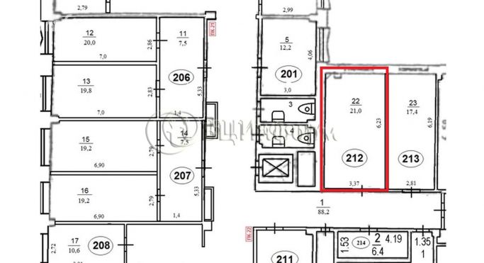 Аренда офиса 21 м², Бухарестская улица - фото 4