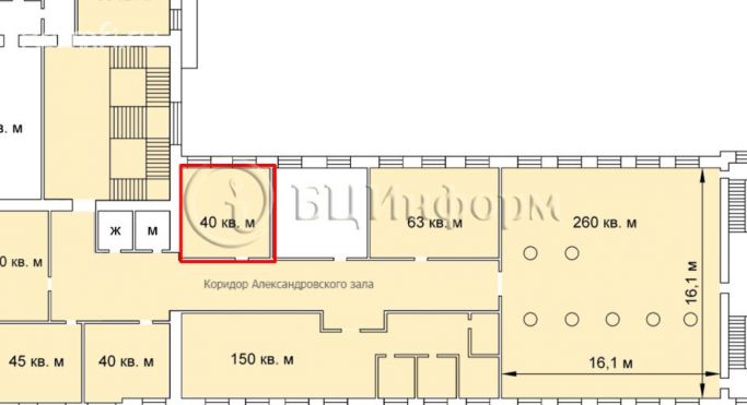 Аренда помещения свободного назначения 40 м², набережная реки Смоленки - фото 3