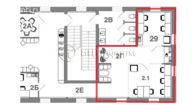 Аренда офиса 50 м², Днепропетровская улица - фото 2