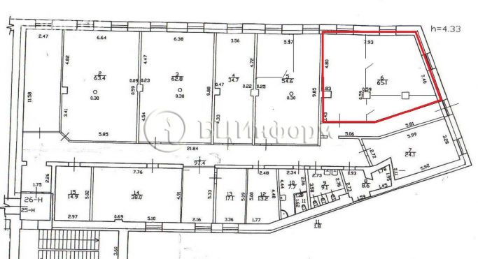 Аренда офиса 65.1 м², Заставская улица - фото 5