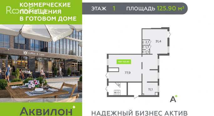 Продажа торгового помещения 125.9 м², Парфёновская улица - фото 1