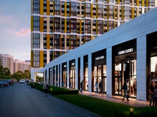Продажа торгового помещения 45.5 м2 в жилом комплексе