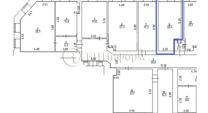 Аренда офиса 20.4 м², 7-я Красноармейская улица - фото 4