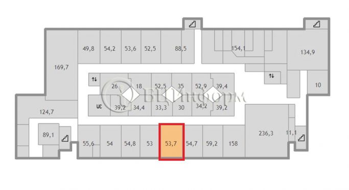 Аренда офиса 53.7 м², Бумажная улица - фото 5