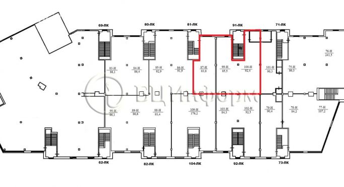 Аренда помещения свободного назначения 261.7 м², Заневский проспект - фото 2