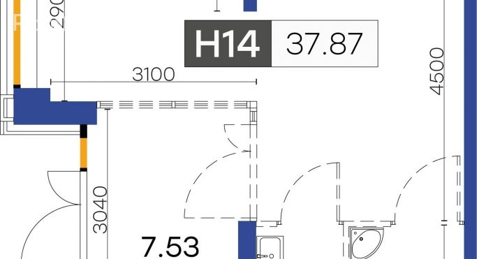 Продажа помещения свободного назначения 37.9 м², проспект Крузенштерна - фото 1