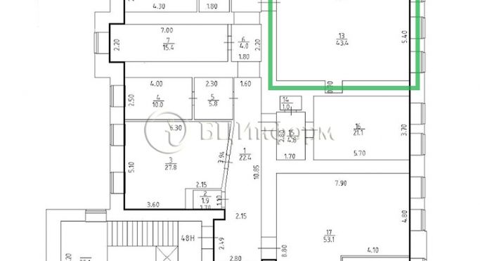 Аренда офиса 58.4 м², 7-я Красноармейская улица - фото 2