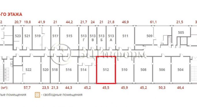 Аренда офиса 45.5 м², Смоленская улица - фото 5