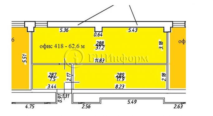 Аренда офиса 62.6 м², Левашовский проспект - фото 5