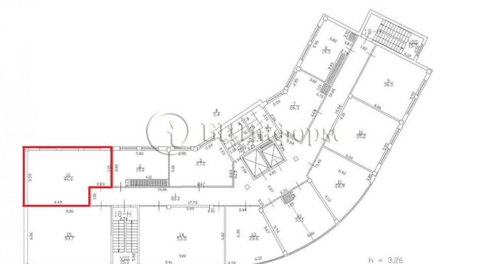 Аренда офиса 46.6 м², Мельничная улица - фото 3