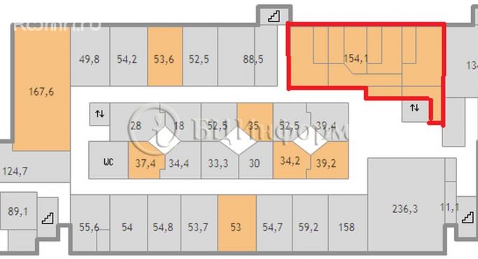 Аренда офиса 119.8 м², Бумажная улица - фото 2