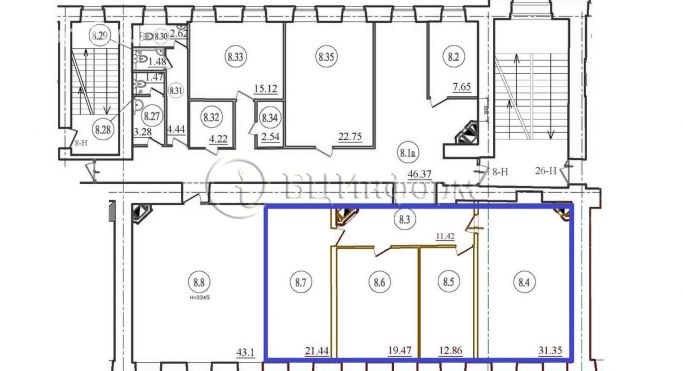 Аренда офиса 85.1 м², Большой проспект Петроградской стороны - фото 5