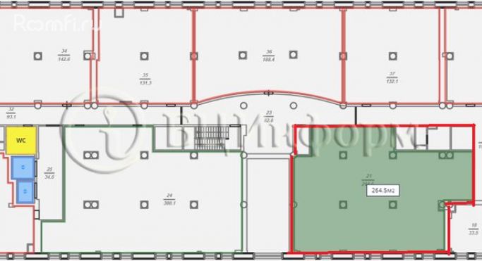 Аренда офиса 264.5 м², Киевская улица - фото 5