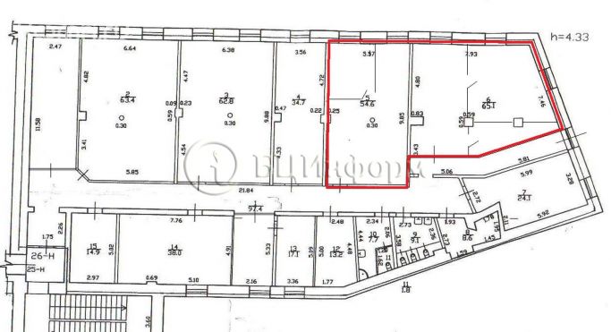 Аренда офиса 119.7 м², Заставская улица - фото 2