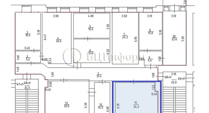Аренда офиса 34.3 м², 7-я Красноармейская улица - фото 4