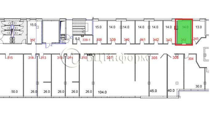 Аренда офиса 14 м², проспект Маршала Блюхера - фото 3