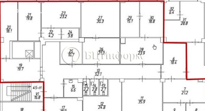 Аренда офиса 410.6 м², улица Академика Павлова - фото 4