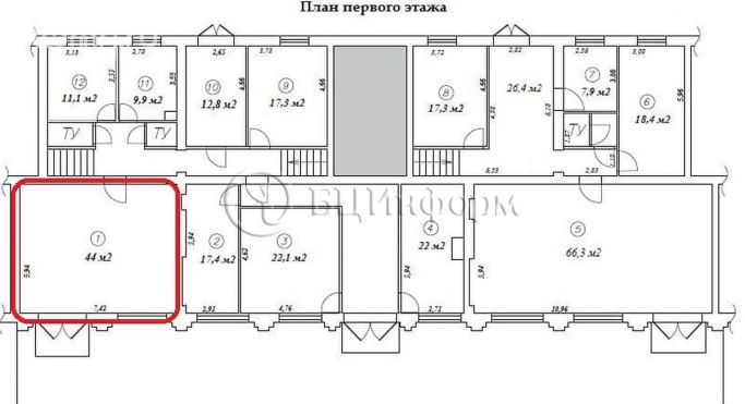 Аренда помещения свободного назначения 44 м², Удельный проспект - фото 3