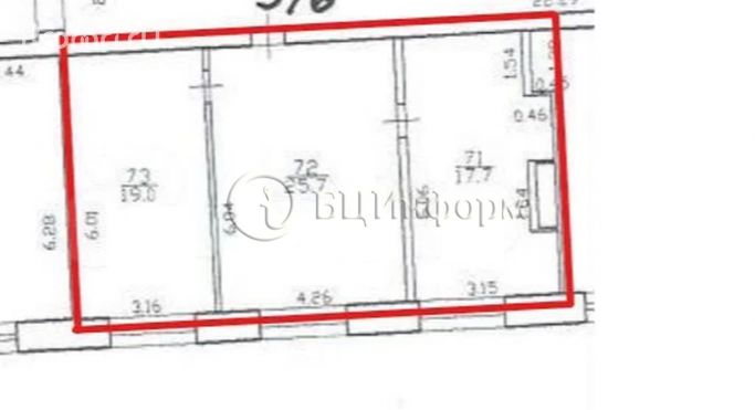 Аренда офиса 62.4 м², улица Бабушкина - фото 2