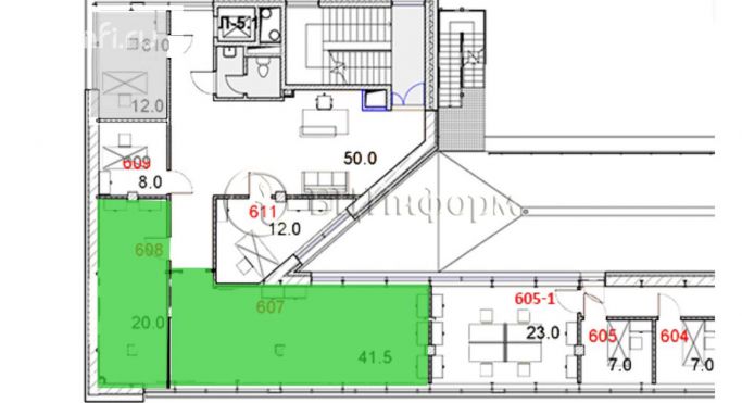 Аренда офиса 61.5 м², проспект Маршала Блюхера - фото 5