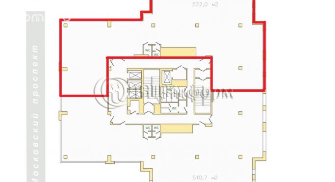 Аренда офиса 542.4 м², Московский проспект - фото 5