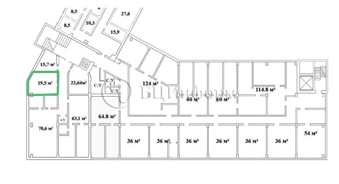 Аренда офиса 19.5 м², набережная реки Волковки - фото 4