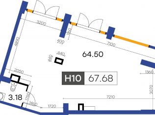 Продажа помещения свободного назначения 67.7 м²