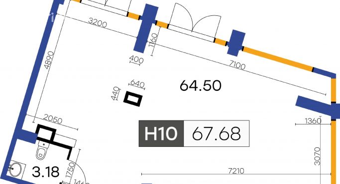 Продажа помещения свободного назначения 67.7 м² - фото 1