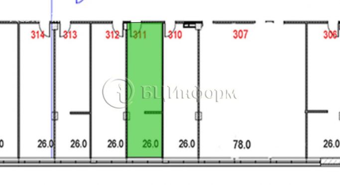 Аренда офиса 26 м², проспект Маршала Блюхера - фото 3