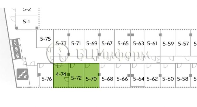 Аренда офиса 91.2 м², Бухарестская улица - фото 3