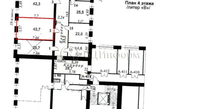 Аренда офиса 42.7 м², 17-я линия Васильевского острова - фото 4