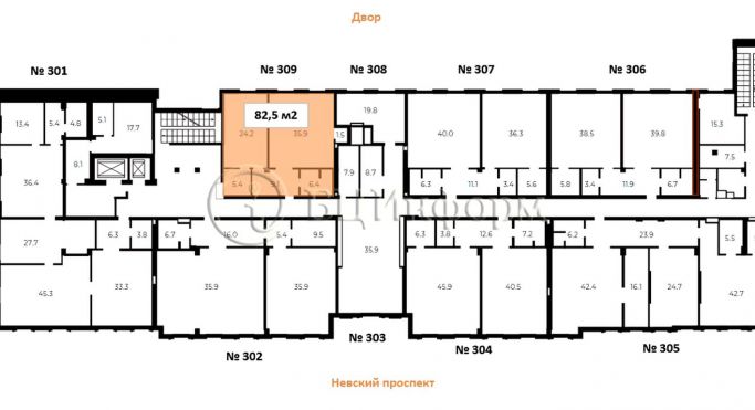Аренда офиса 82.5 м², Невский проспект - фото 5