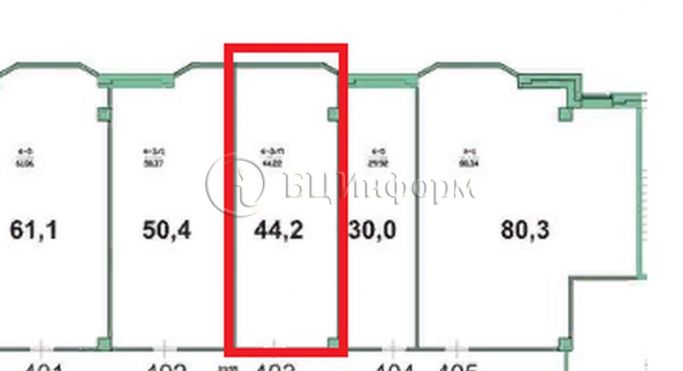 Аренда офиса 44.2 м², улица Аккуратова - фото 2