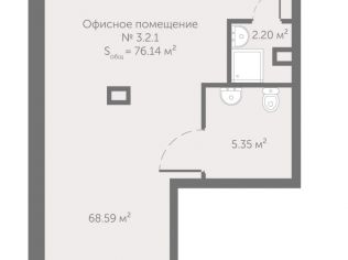 Продажа помещения свободного назначения 76.1 м²