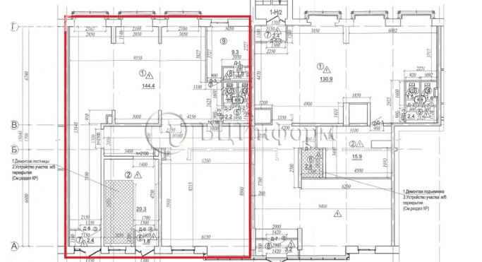 Аренда помещения свободного назначения 185.2 м², площадь Карла Фаберже - фото 1
