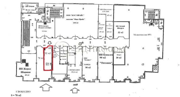 Аренда помещения свободного назначения 32 м², Транспортный переулок - фото 1
