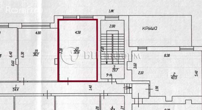 Аренда офиса 36.2 м², Инструментальная улица - фото 2