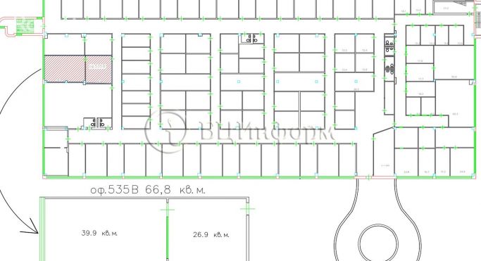 Аренда офиса 66.8 м², Краснопутиловская улица - фото 5