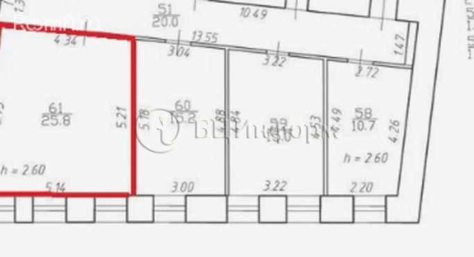 Аренда офиса 25.8 м², улица Моисеенко - фото 2