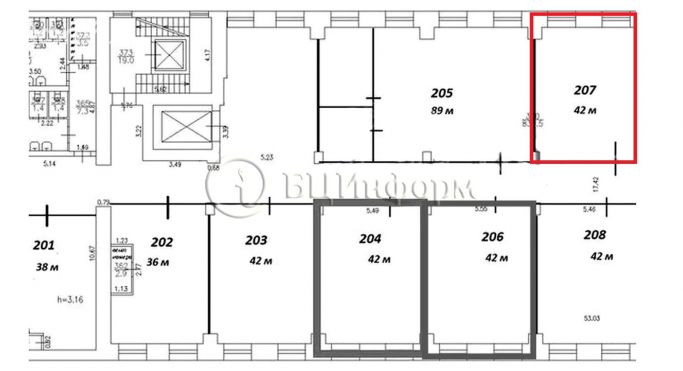 Аренда офиса 42 м², Новолитовская улица - фото 4