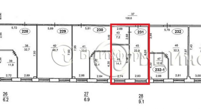 Аренда офиса 44.2 м², Бухарестская улица - фото 5