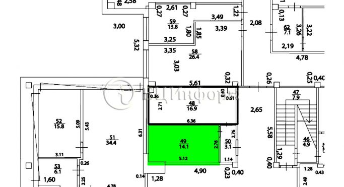 Аренда офиса 14.1 м², Афонская улица - фото 4