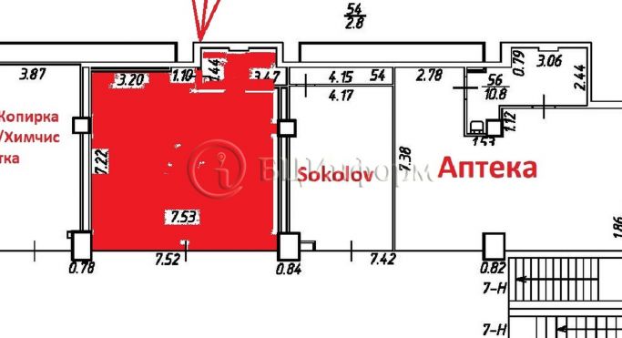 Аренда торгового помещения 61.9 м², Лиговский проспект - фото 1