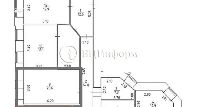 Аренда офиса 21.2 м², 7-я Красноармейская улица - фото 4
