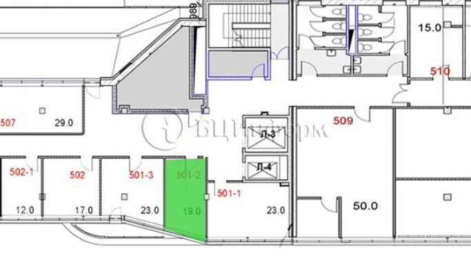 Аренда офиса 19 м², проспект Маршала Блюхера - фото 3