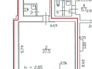 Продажа торгового помещения 56.8 м²