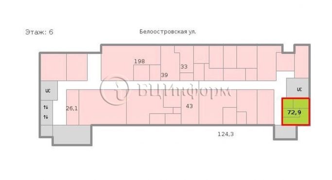 Аренда офиса 72.9 м², Белоостровская улица - фото 5