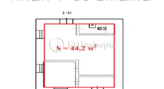 Аренда помещения свободного назначения 44.2 м², Боровая улица - фото 3